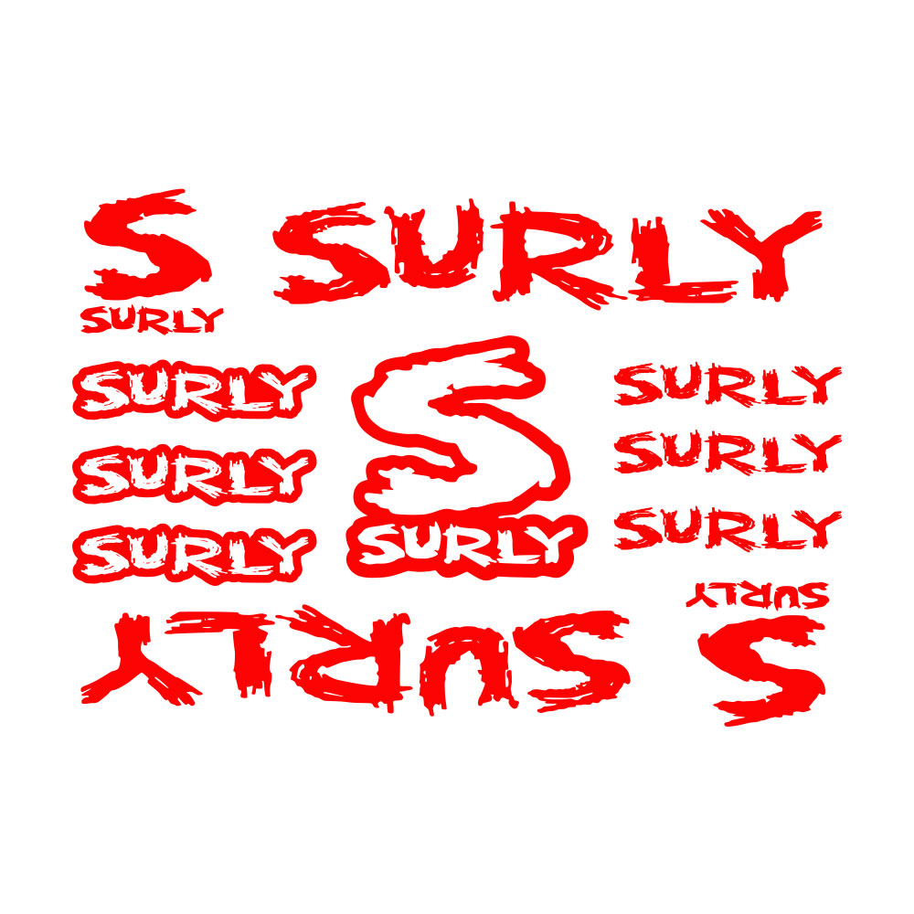Cycling Quote - สติกเกอร์ติดเฟรมจักรยาน Surly 11 ชิ้น กันน้ำ ผลิตจาก