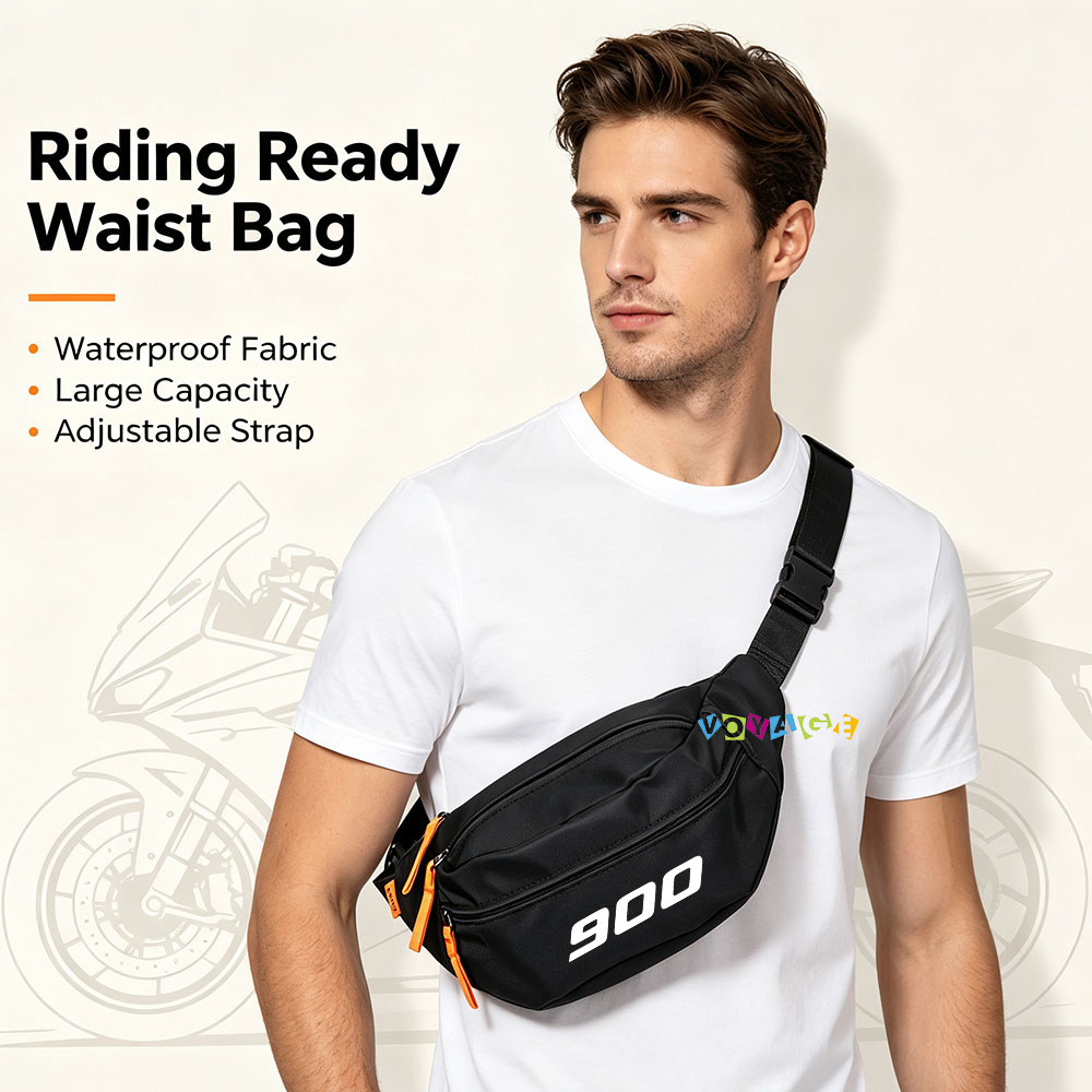 Cycling Commute Speed - กระเป๋าคาดเอวกันน้ำสำหรับมอเตอร์ไซค์ Triumph Speed Twin Tiger 900