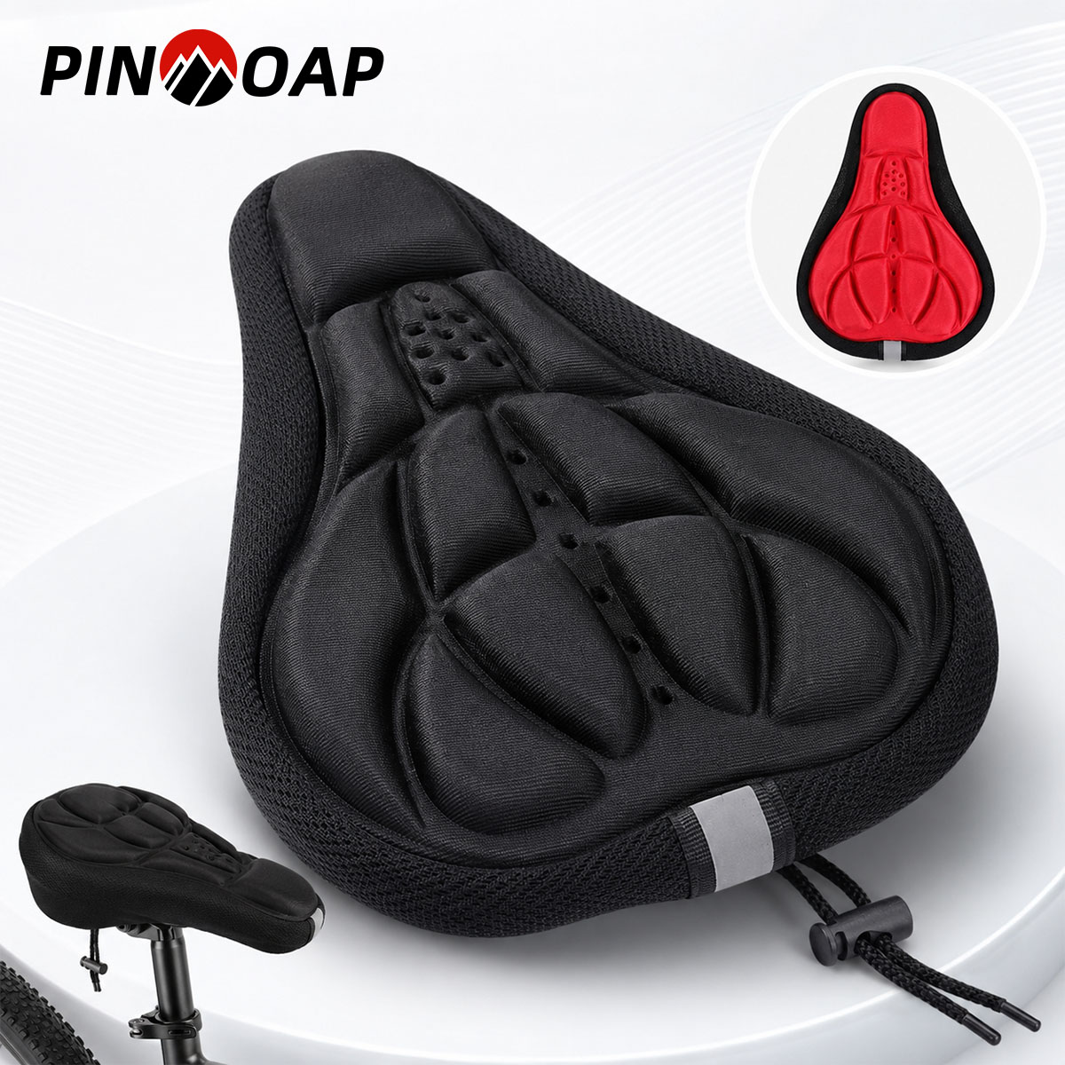 Commuting By Bike - PINMOAP 1PC ฝาครอบเบาะจักรยานเบาะรองนั่งจักรยานแบบนุ่มกันน้ำเจลเบาะรองนั่งเหมาะสำหรับจักรยานเสือภูเขาจักรยานถนนขี่จักรยานสบาย