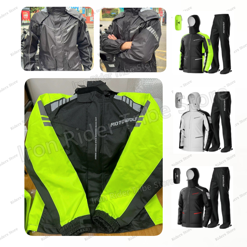 เสื้อกันฝนสำหรับขี่มอเตอร์ไซค์ - Cycling Commuter Rain Jacket บทวิจารณ์และราคา