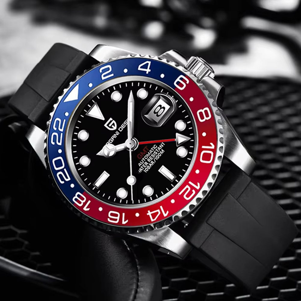 40 มม. PAGANI DESIGN GMT นาฬิก - Cycling Zones บทวิจารณ์และราคา