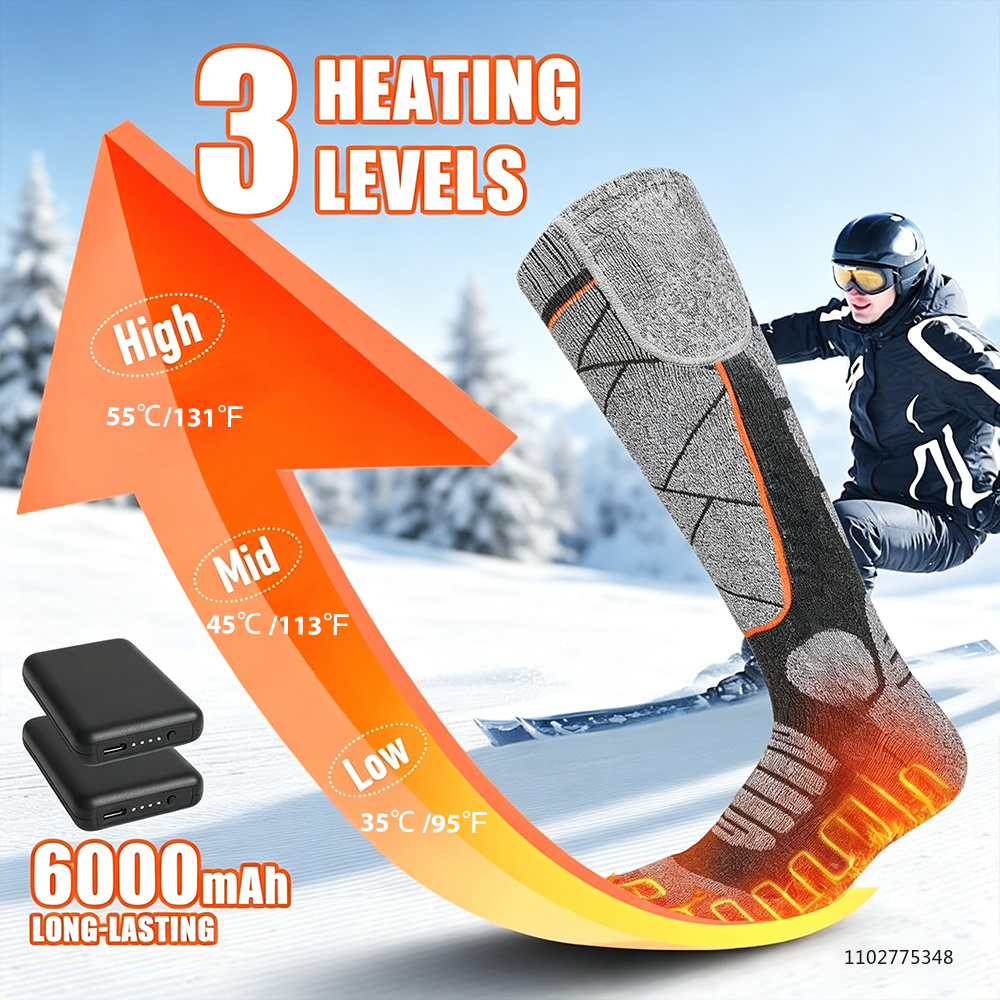 ถุงเท้าทำความร้อน 6000mAh ถุงเ - Cycling To Work บทวิจารณ์และราคา