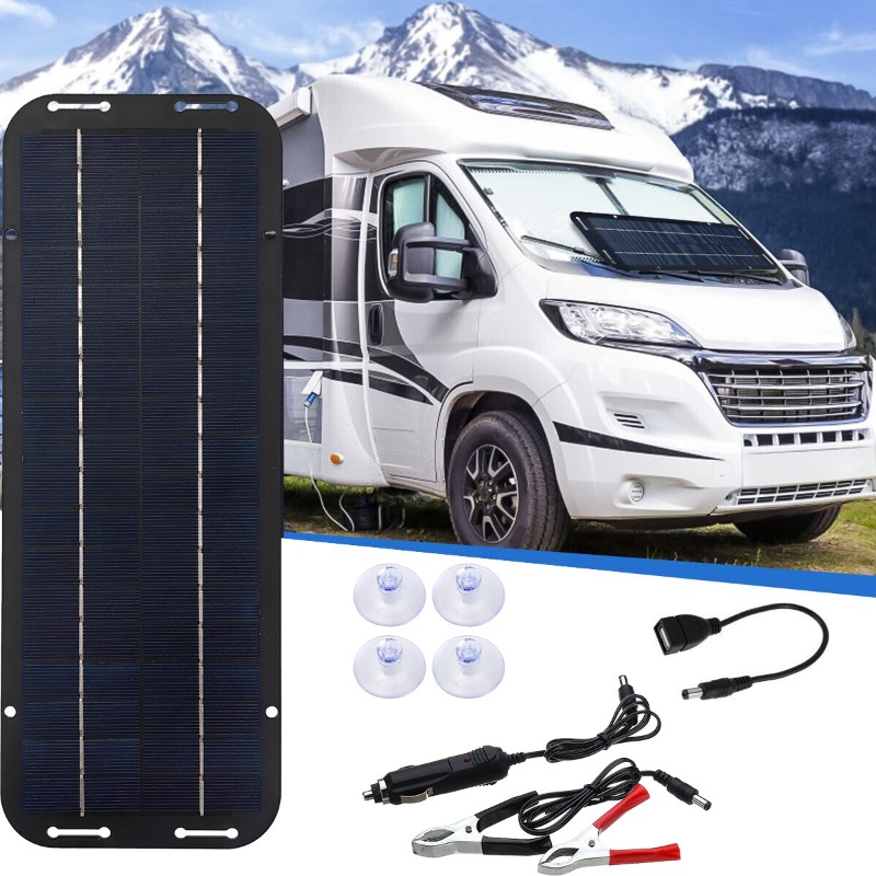 ชุดแผงโซลาร์เซลล์ 12V กันน้ำ I - Usb Charger Dynamo บทวิจารณ์และราคา