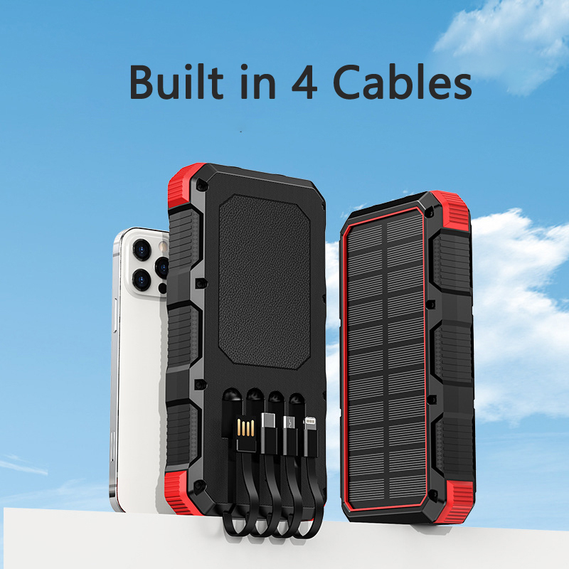 Solar Power Bank 36800MAh พร้อ - Usb Charger Dynamo บทวิจารณ์และราคา