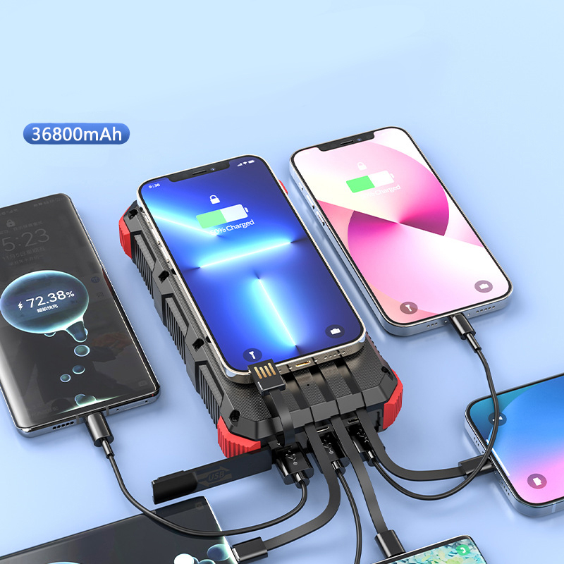 Solar Power Bank 36800MAh พร้อ - Usb Charger Dynamo บทวิจารณ์และราคา