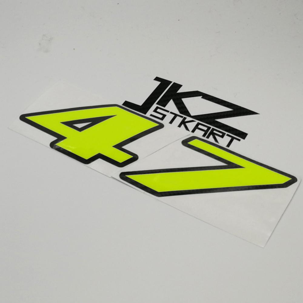 สติกเกอร์ตัวเลขนีออน JKZ STKAR - Cycling Quote บทวิจารณ์และราคา